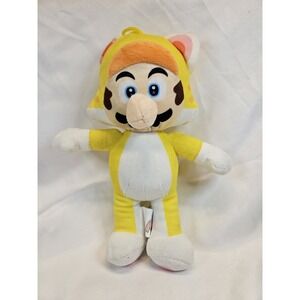 Super Mario Bros Neko Cat Mario 12" Plush Doll Stuffed 2020 3D World